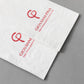 Customized printed Soft Dinner Napkin, 1/8 Fold 2-ply, 15" x 17", 20 x 100 napkins