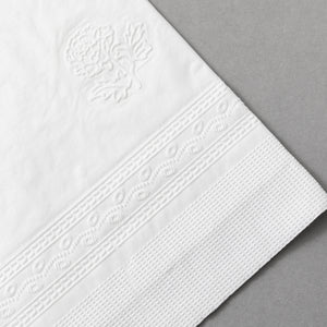 White Soft Dinner Napkin, 1/8 Fold 1-ply, 15" x 17", 20 x 250 napkins