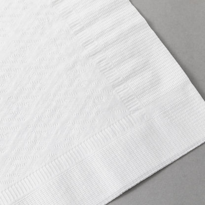 White Soft Dinner Napkin, 1/4 Fold 1-ply, 17" x 17",  20 x 200 napkins